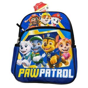 Paw Patrol Pups Backpack Size 16" Blue School Picnic Adjustable NWT 612